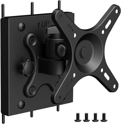 Adjustable Monitor Pegboard Mount for 13" to 32" Screen VESA 75x75 100x100 Monitor Pegboard Panels Mount for Pegboard with 1 inch Hole Spacing and 1-3 mm Thick 360° Rotate Monitor Bracket for Pegboard in Saudi Arabia