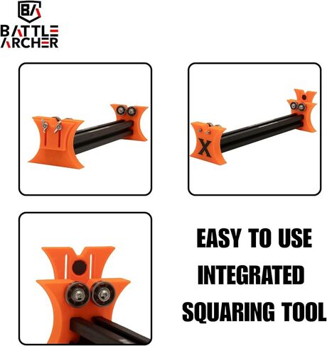 X-Spin Arrow Spinner Tester with Integrated Squaring Tool – Aluminum & Carbon Shaft Straightness Tester, Broadhead & Vane Alignment Tool, High-Speed Ceramic Bearings, Wide Frame in Saudi Arabia