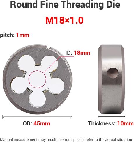 1 قطعة M13x1.5mm قالب دائري ملولب ناعم، آلة سبائك الصلب متري ملولب ناعم لليد اليمنى قالب مستدير لقالب الخيوط إصلاح قطع المسمار أداة ثابتة in Saudi Arabia
