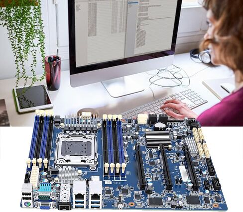 LGA 2011 Motherboard, E5 1600 2600 Series CPU Support with SFP + Fiber Port and 14 Drives Support, for Workstations in Saudi Arabia