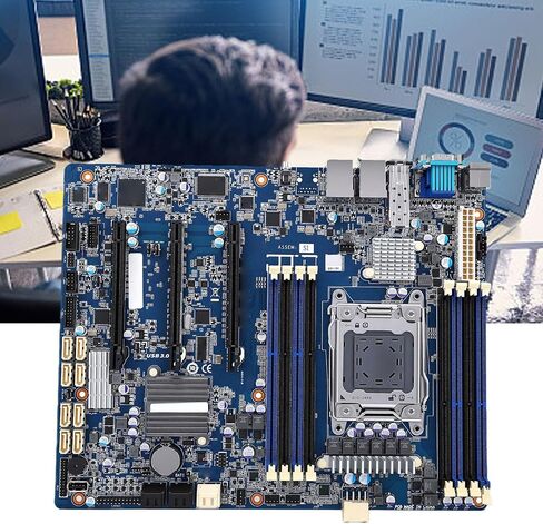 LGA 2011 Motherboard, E5 1600 2600 Series CPU Support with SFP + Fiber Port and 14 Drives Support, for Workstations in Saudi Arabia