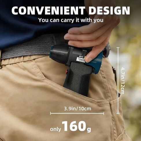 Cordless Compressed Air Duster for Bosch 12V Batteries, Portable Handheld Fan for Computer, Car, Workshop, Blowing Leaves and Dust Cleaning (no Batteries) in Saudi Arabia