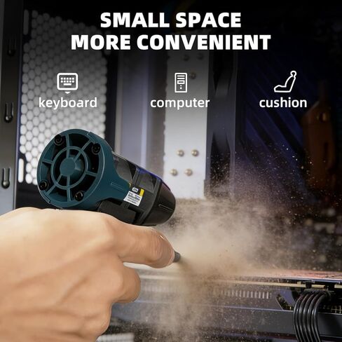 Cordless Compressed Air Duster for Bosch 12V Batteries, Portable Handheld Fan for Computer, Car, Workshop, Blowing Leaves and Dust Cleaning (no Batteries) in Saudi Arabia