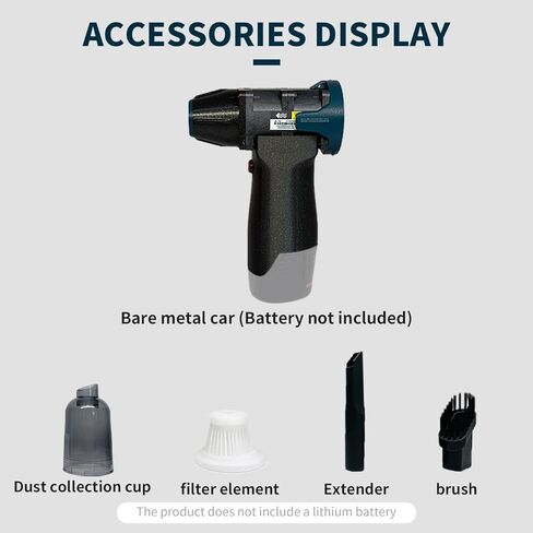 Cordless Compressed Air Duster for Bosch 12V Batteries, Portable Handheld Fan for Computer, Car, Workshop, Blowing Leaves and Dust Cleaning (no Batteries) in Saudi Arabia