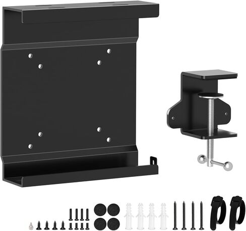 Mini PC Mount for Dell with Desk Clamp Micro PC VESA Wall Under Desk Mount and C-Clamp Desktop Mount for Dell OptiPlex MFF Mounting Bracket for Dell Micro PC 7050 7080 5070 3000 7060 3060 9020 QCM1250 in Saudi Arabia