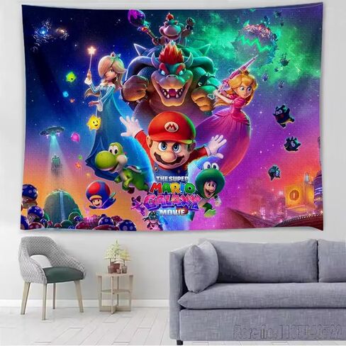 Mario Birthday Party Decorations,Happy Birthday Banner Backdrop for Birthday Party Supplies in Saudi Arabia
