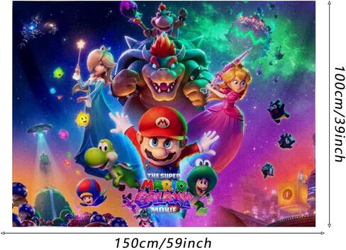 Mario Birthday Party Decorations,Happy Birthday Banner Backdrop for Birthday Party Supplies in Saudi Arabia