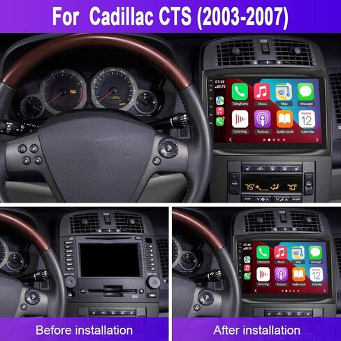 Android 14 Car Stereo Radio for Cadillac CTS 2003-2007, 10 inch Touchscreen Car Player Head Unit with CarPlay Android Auto, Support GPS Navi Bluetooth SWC WiFi FM Camera DSP Mic 2+64G in Saudi Arabia