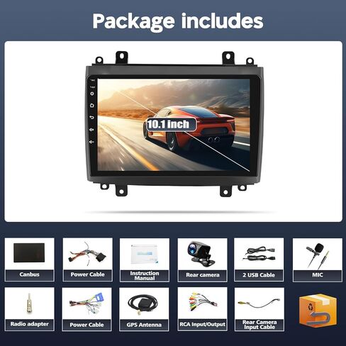 Android 14 Car Stereo Radio for Cadillac CTS 2003-2007, 10 inch Touchscreen Car Player Head Unit with CarPlay Android Auto, Support GPS Navi Bluetooth SWC WiFi FM Camera DSP Mic 2+64G in Saudi Arabia