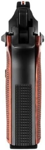 Hogue Checkered Hardwood Grip for Beretta 92 GTS / XI, Reinforced Rosewood - 91561 in Saudi Arabia