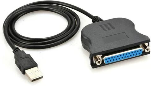 DB25 أنثى إلى USB ذكر IEEE 1284 طابعة متوازية LPT محول طباعة محول كابل 25Pin واجهة متوازية الاتصالات in Saudi Arabia