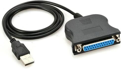 DB25 أنثى إلى USB ذكر IEEE 1284 طابعة متوازية LPT محول طباعة محول كابل 25Pin واجهة متوازية الاتصالات in Saudi Arabia