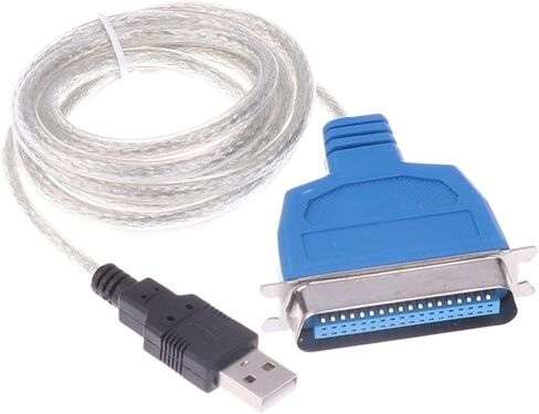 USB 2.0 Type A to Centronics Parallel 36Pin Port Adapter IEEE 1284 CB-CN36 Printer Cable for Computer Laptop PC Lead Print in Saudi Arabia