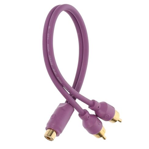 Car Audio Speaker Wire Amplifier Splitter Cable 1 Female to 2 Male Audio Cable for Car Power Amplifier Installation Accessories in Saudi Arabia