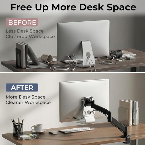 VESA Adapter Plate Bracket Kit for iMac 21.5–27 Inch Screens, Late 2009–2020 Models, White Metal VESA Mounting Plate Adapter with 75x75mm /100x100mm, All Screws Included in Saudi Arabia