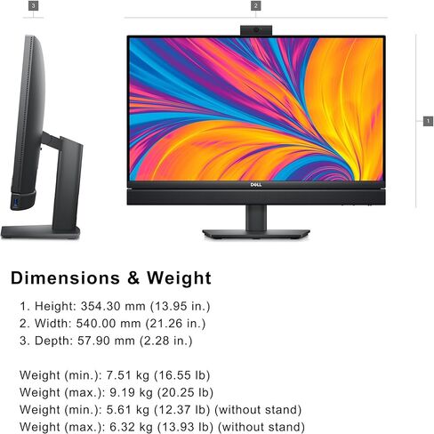 كمبيوتر مكتبي Dell OptiPlex 7420 7000 24 Business الكل في واحد، ذاكرة وصول عشوائي DDR5 سعة 16 جيجابايت، محرك أقراص PCIe SSD سعة 1 تيرابايت، الجيل الرابع عشر Intel 14-Core i5-14500T (Beat i7-13700T)، شاشة 23.8 بوصة FHD، WiFi 6، USB-C، DisplayPort، Windows  in Saudi Arabia