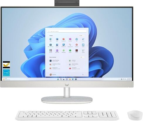 HP 27 Touch Desktop 1TB SSD Extreme (Intel Core Ultra 7 Processor Turbo Boost to 4.50GHz, 16 GB RAM, 1 TB SSD, 27-inch FullHD Touchscreen, Win 11) PC Computer All-in-One in Saudi Arabia