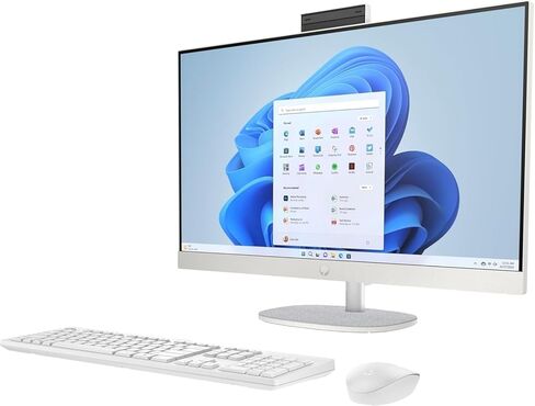 HP 27 Touch Desktop 1TB SSD Extreme (Intel Core Ultra 7 Processor Turbo Boost to 4.50GHz, 16 GB RAM, 1 TB SSD, 27-inch FullHD Touchscreen, Win 11) PC Computer All-in-One in Saudi Arabia