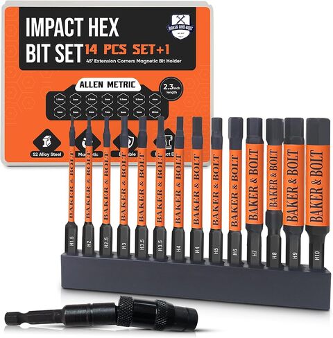 96pc Master Screwdriver Bit Set - Full Driver Set Phillips, Robertson, Allen Metric, Allen SAE, TORX, Slotted SAE, Slotted Metric- Magnetic 1/4in Hex Shank Drill Bits - The Full GIFD Collection. in Saudi Arabia