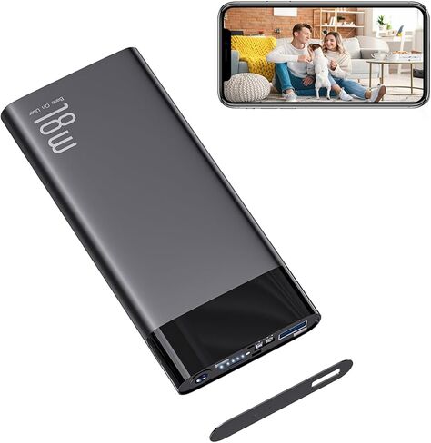 Hidden Cameras USB Charger - Spy Camera Phone Charger - Mini Wireless Hidden Cam - Motion Detection - Night Vision - Free App Control - Loop SD Storage for Indoor Home Security in Saudi Arabia