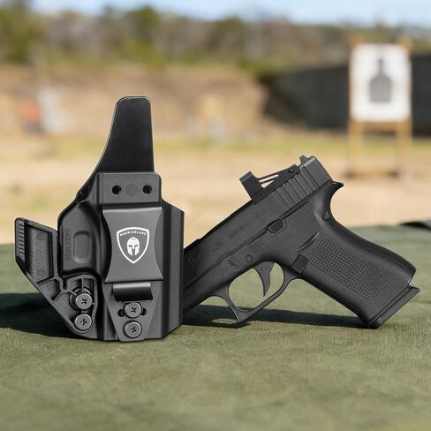 WARRIORLAND IWB & OWB G43x Holster, Compatible with Glock 43 / 43X / 43X MOS (No Light/Laser), Optics Ready, Adj. Retention & Cant & Height, Removable Concealment Claw, Paddle Included, Right Hand in Saudi Arabia