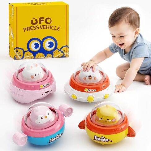 اضغط و GO SO TOY CARS للأطفال الصغار 1-3 دفع الحيوانات للحيوانات سيارات السباق سيارات الاحتكاك التي تعمل بالطاقة لمدة 6-12-18 شهر هدايا عيد ميلاد 1 2 2 3 سنوات الأولاد الفتيات in Kuwait