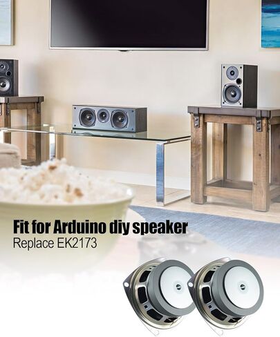 3" 4Ohm 20W Audio Full Range Speaker Fit for Arduino DIY Speaker Replace EK2173, Stereo Woofer Loudspeaker Replacement 2Pcs in Saudi Arabia