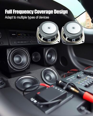 3" 4Ohm 20W Audio Full Range Speaker Fit for Arduino DIY Speaker Replace EK2173, Stereo Woofer Loudspeaker Replacement 2Pcs in Saudi Arabia
