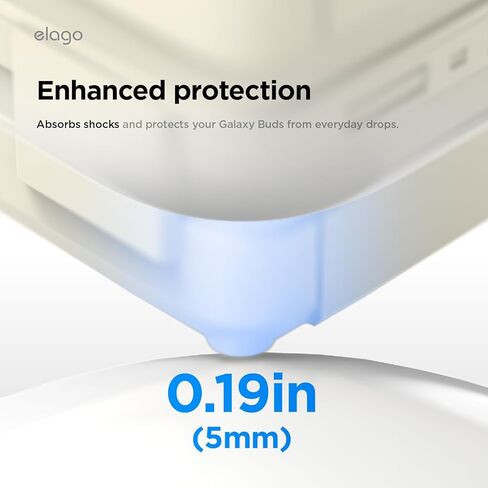 elago Compatible with Samsung Galaxy Buds 4 Pro & Galaxy Buds 4 Case, Cassette Tape Design Cover with Carabiner, Full Protection, Headphone Accessories, for Men, for Women in Saudi Arabia