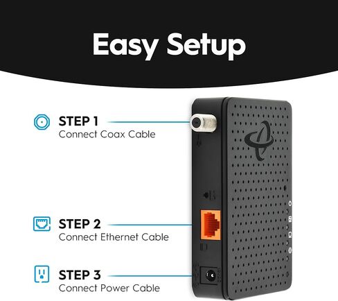 Hitron MoCA 2.5 Network Adapter (2-Pack) - Requires Connected Coax Network | Up to 2.5 Gbps Ethernet Over Existing Coax | Ideal for Cable Internet Homes | 3 HTEM5 Adapters in Kuwait