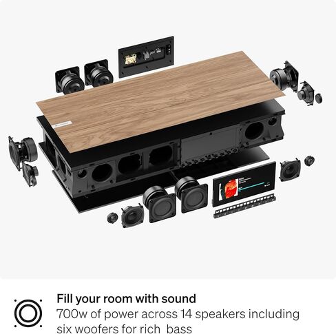 Cambridge Audio EVO ONE - All-in-One Wireless Streaming Speaker with Display Screen, Custom EQ, Room Compensation, Bluetooth APX HD, AirPlay 2, Chromecast Built-in, HDMI ARC and MM Phono Stage in Saudi Arabia