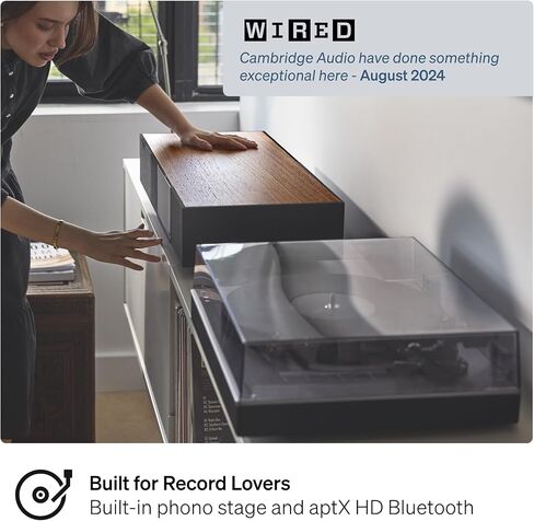 Cambridge Audio EVO ONE - All-in-One Wireless Streaming Speaker with Display Screen, Custom EQ, Room Compensation, Bluetooth APX HD, AirPlay 2, Chromecast Built-in, HDMI ARC and MM Phono Stage in Saudi Arabia