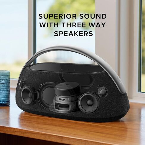 Harman Kardon Go + Play 3 - Portable Bluetooth Speaker with Superior Sound and 8 Hours Playtime, USB Charging, Auto self Tuning, Dual far-Field Microphones (Renewed) in Saudi Arabia