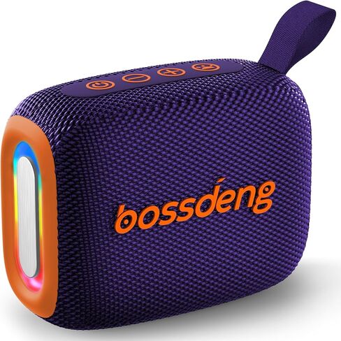 Portable Waterproof Bluetooth Speaker IPX5 for Outdoor,HD Sound All-Day Playtime, BT5.3,Wireless Speakers with Lights, Essentials for Beach/Party/Camping,Gifts for Men Women Boys Girls-Black in Saudi Arabia