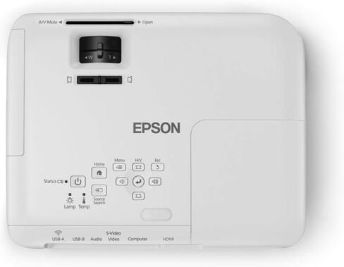 جهاز عرض المسرح المنزلي Epson Home Cinema 740HD 720p، HDMI، 3LCD، لون 3000 لومن وسطوع أبيض in Saudi Arabia