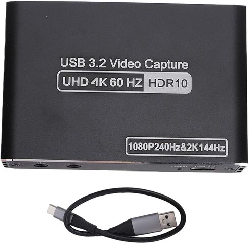 بطاقة التقاط HDMI Bewinner 4K مع حلقة للخارج | USB 3.2، دعم HDR/VRR ووقت استجابة 0 للبث/الألعاب/إنشاء المحتوى in Kuwait