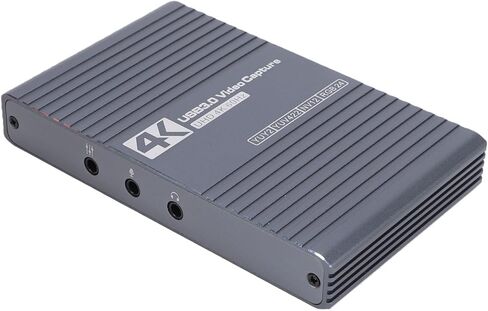 GOWENIC 4K 60Hz HDMI Capture Card, USB 3.0 1080P 60Hz Video Capture with Loop Out, 3.5mm Mic Line in Headphone for Gaming Streaming in Saudi Arabia