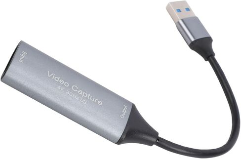 Yoidesu Video Capture Card for 4K 30Hz Input and 1080P 60Hz Output, HDMI to USB 3.0 A Capture Card for Streaming, Game Recording, Teaching, Meetings, and Live Preview in Saudi Arabia