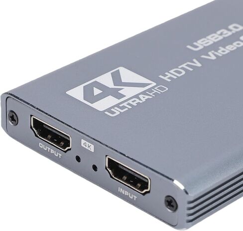 بطاقة التقاط فيديو GOWENIC 4K HDMI، USB 3.0 1080P 60 هرتز مع حلقة 4K 60 هرتز، مدخل ميكروفون 3.5 مم لبث الألعاب in Saudi Arabia