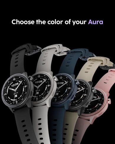 ساعة ذكية Cubitt AURA 2، شاشة AMOLED مقاس 1.43 بوصة، نظام تحديد المواقع العالمي (GPS) متصل بالهاتف، مساعد VITA AI، مدرب الذكاء الاصطناعي، درجات الاستعداد والنوم، أكثر من 100 وضع رياضي، مقاومة للماء 3ATM، بطارية تصل إلى 8 أيام in Kuwait