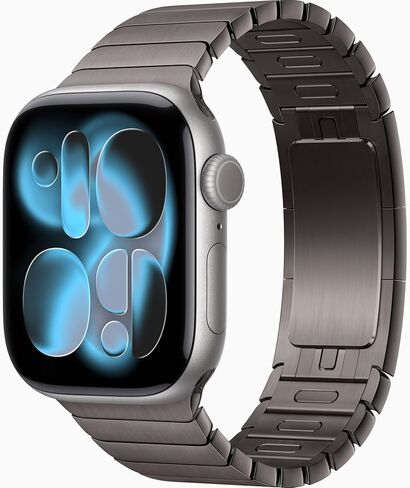 Apple Watch Series 11 [GPS + Cellular, 42mm] Space Gray Aluminum Case with Slate Link Bracelet, One Size (Renewed) in Saudi Arabia