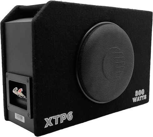 ORION XTP8 8" 1200W Max Vented Subwoofer Enclosure – Compact Ported Bass Box with Protective Grille, Internally Braced Design, Spring-Loaded Terminals, Slim Fit for Cars and Trucks in Saudi Arabia