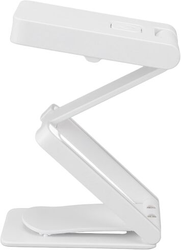 Drfeify Foldable Book Light, 3 Color Temperatures Stepless Dimmable USB Rechargeable On Small Desk Lamp for Reading in Bed, with Built in 400mAh Battery in Saudi Arabia