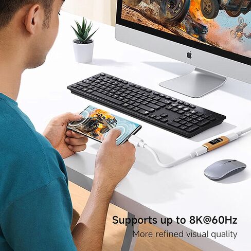 pzoz USB C Female to Female Adapter, USB4 Type C Coupler with Power Display, 240W PD 3.1 Fast Charging, 40Gbps Data Transfer, 8K@60Hz Video, USB C Extension Connector for MacBook iPhone 16 SSD in Saudi Arabia