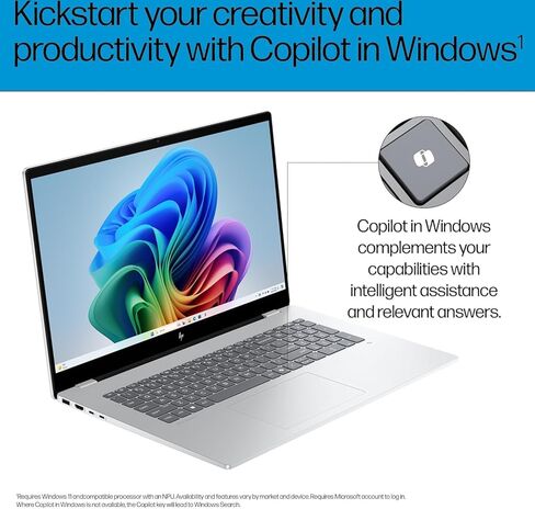 HP OmniBook 7 (Next Gen Envy 17) AI Laptop, 17.3" FHD Touchscreen, Intel Core Ultra 7 258V, 32GB DDR5 RAM, IST Computer Customized 512GB/1TB/2TB SSD, ARC 140V GPU (16GB), 5MP IR Webcam, Win 11 Pro in Saudi Arabia