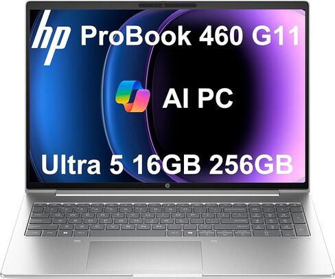 HP ProBook 460 G11 Business AI Laptop (16" FHD+ Anti-Glare, Intel 12-Core Ultra 5 125U (> i7-1355U), 16GB DDR5 RAM, 512GB SSD), Numeric Keypad, 1080p FHD Webcam, Ethernet, Wolf Security, Win 11 Pro in Saudi Arabia