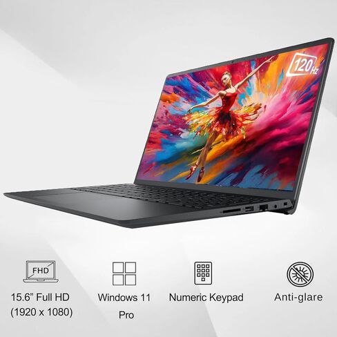 Dell Vostro 3530 15.6" Laptop Computer for Business, 13th Gen Intel 5-Core Processor, 120Hz FHD, 16GB DDR4 RAM, 512GB PCIe SSD, WiFi, Bluetooth, Type-C, HDMI, RJ45, Windows 11 Pro in Saudi Arabia