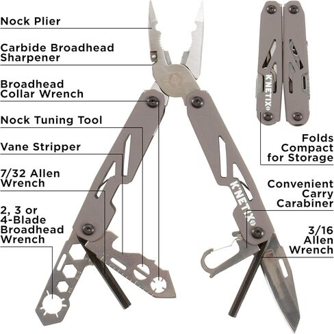 K’Netix Pocket ProShop Archery Multi-Tool, Gray in Saudi Arabia