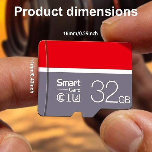 High Speed Micro SD Card with Adapter,32GB TF Card for Security Cameras, Smartphones,Tablets,Drones - U3,Class 10,A1,Full HD Video(Grey) in Saudi Arabia