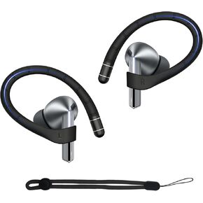 خطافات أذن من سبائك التيتانيوم من Adhiper لهاتف Samsung Galaxy Buds 3 Pro، وGalaxy Buds 3 FE، وGalaxy Buds 3 [حبل إضافي مضاد للفقد]، وإكسسوارات تناسب بشكل آمن، وخطافات مشبك رياضية مضادة للانزلاق (أسود) in Kuwait